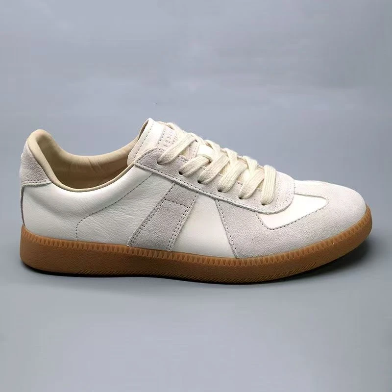 【马家同款】真皮德训鞋休闲百搭板鞋白色