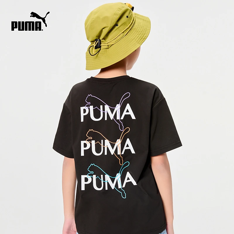【PUMA】PUMA彪马官方正品 新款儿童夏季短袖T恤轻薄时尚凉爽舒适
