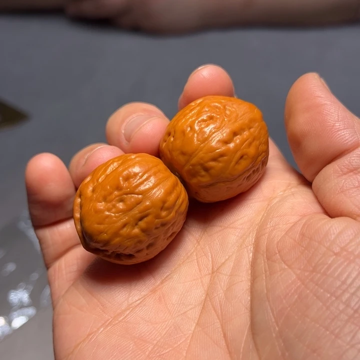 文玩核桃把件吒**妹方尊金蟾8523