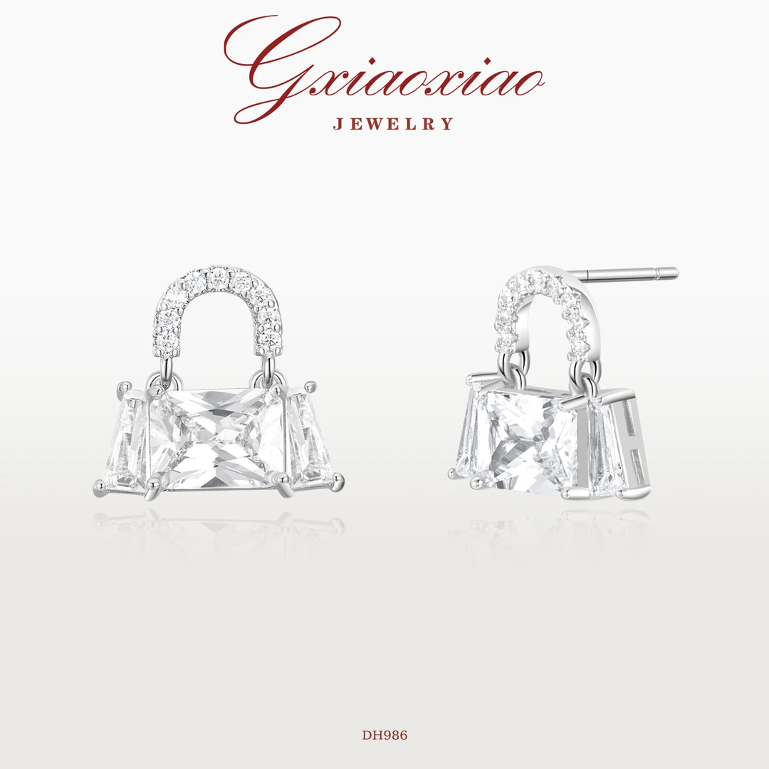 G XIAOXIAO 镀K金 轻奢气质时尚百搭包包耳环 DH986