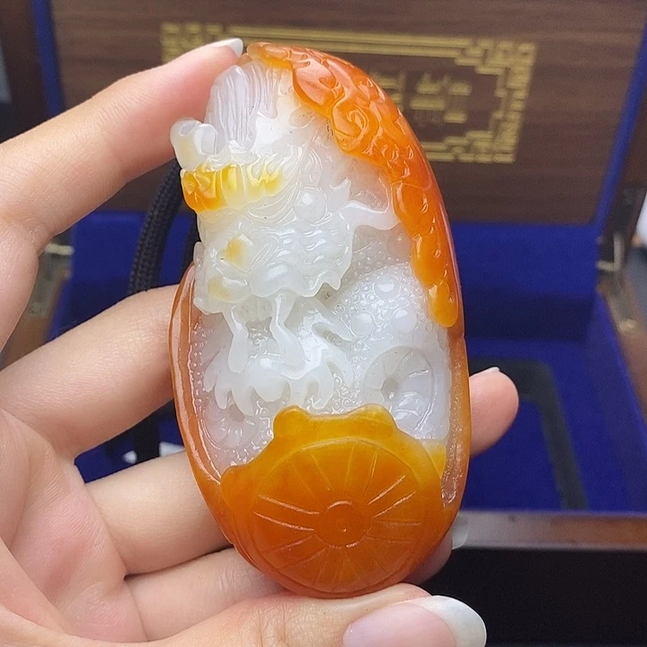 和田玉未镶嵌挂件志**远N