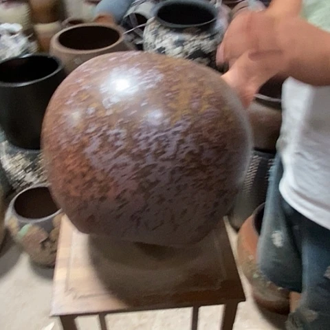 口23高度27铁锈圆球