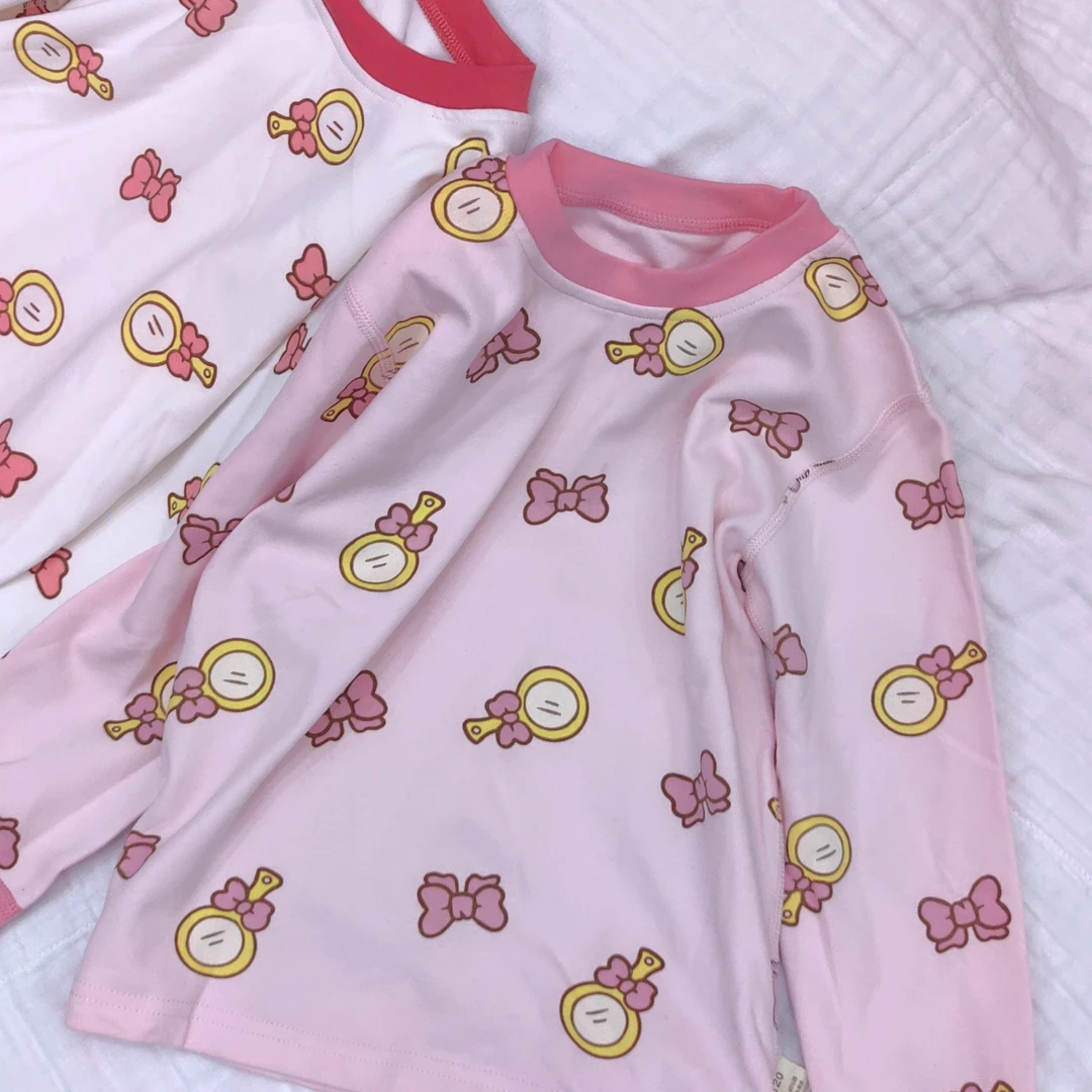 秋款长袖印花圆领春秋纯棉秋衣秋裤