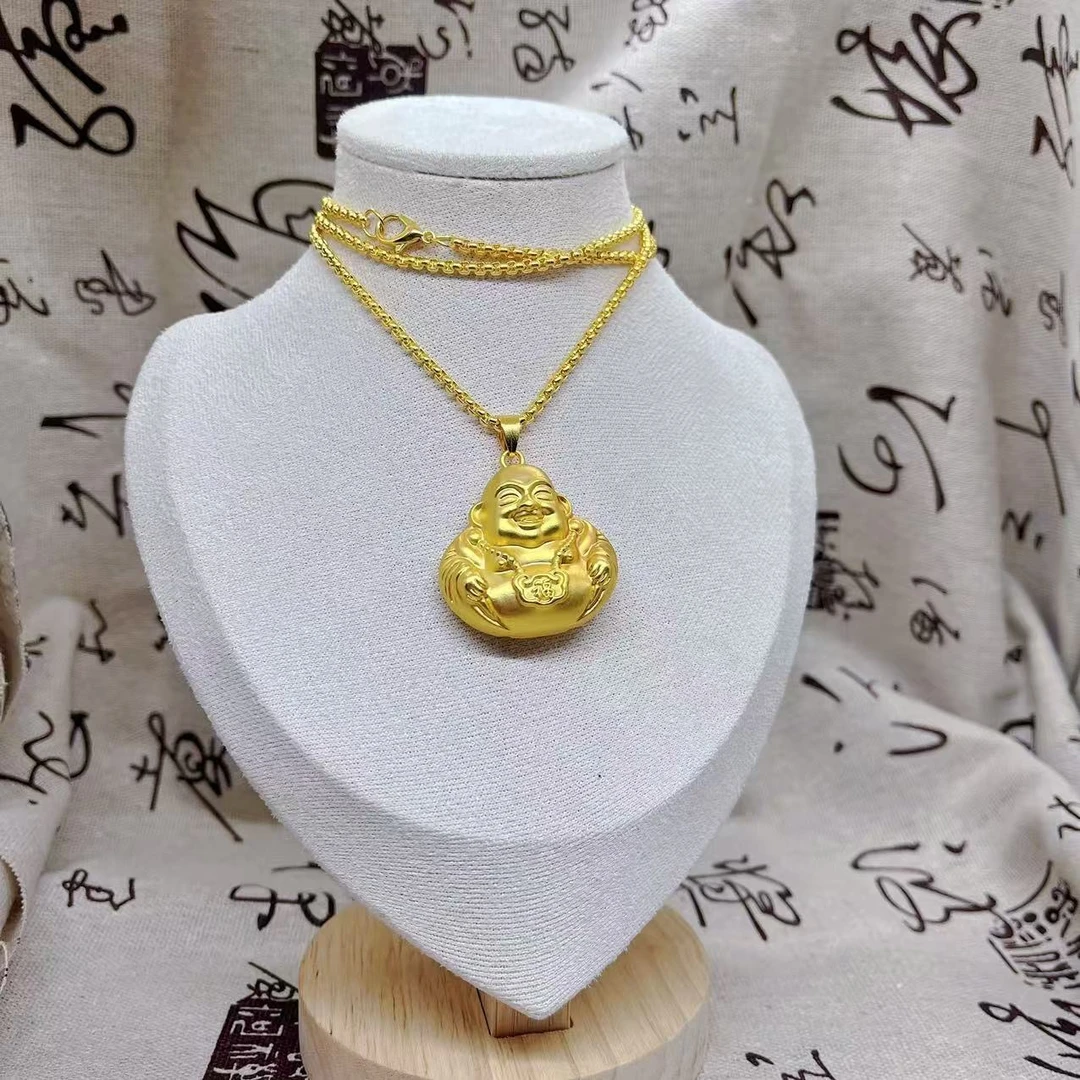 古法大肚佛项链弥勒佛吊坠平安项链ZD0503