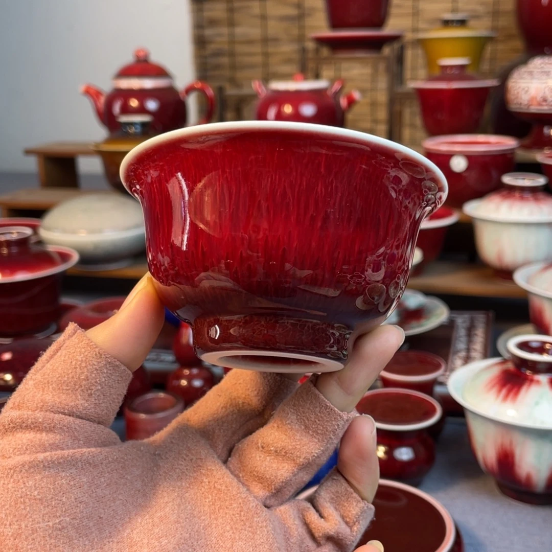 景德镇原矿陶瓷 压手杯