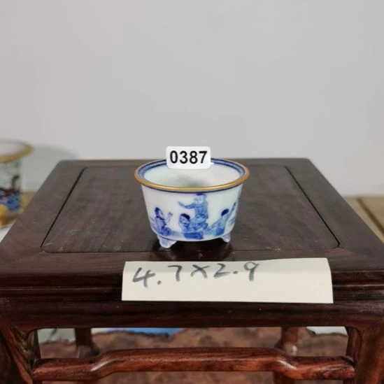 陶手工手绘大德堂釉盆