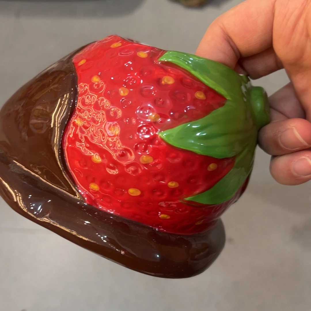 草***莓杯陶瓷陶瓷陶瓷默认微瑕介意勿拍