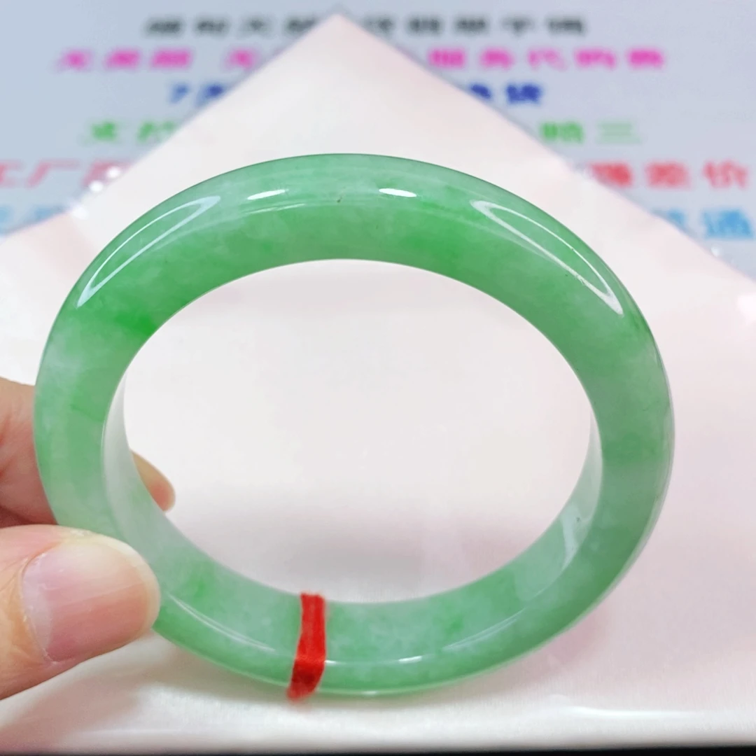未镶嵌手镯翡翠55.8圈口正圈