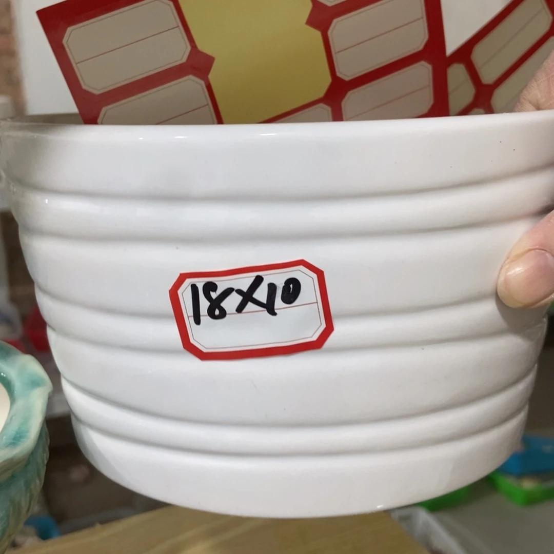 红陶高温陶瓷花盆