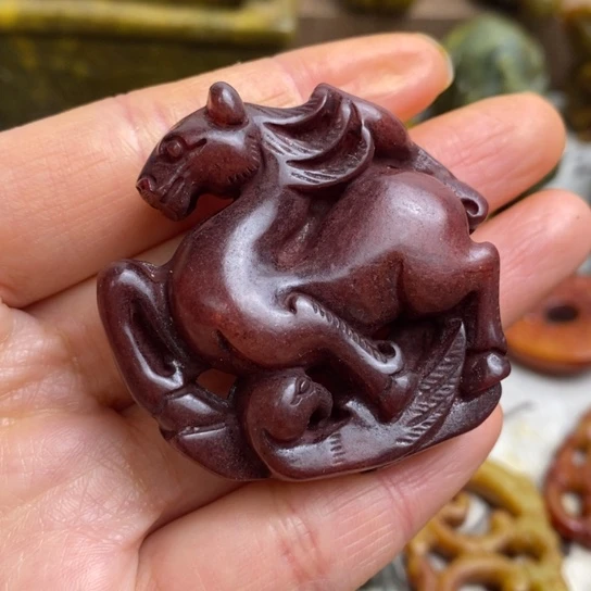 蛇纹石玉未镶嵌颈饰136