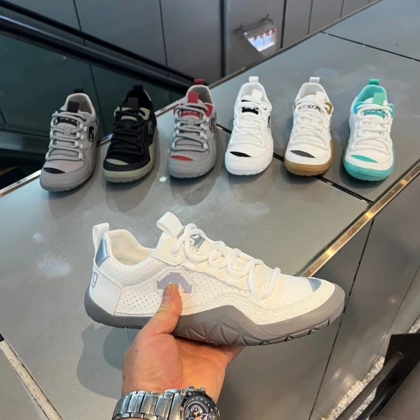 夏季男士开车必备软底系带德训鞋弹力布冲孔舒适透气时尚休闲鞋