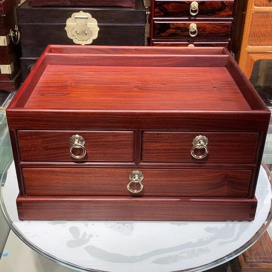 染料紫檀（血檀）承盘37/31/19