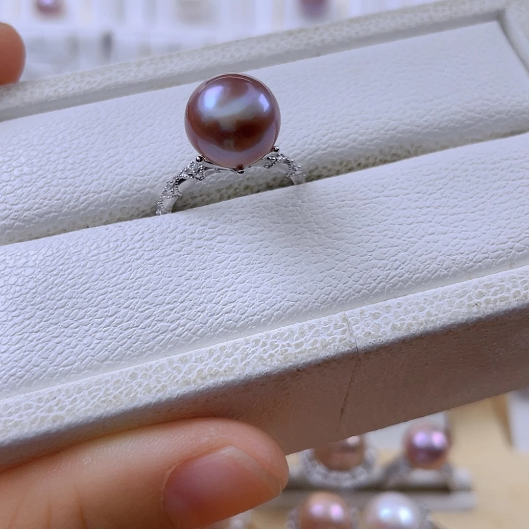 有***格淡水珍珠银S925镶嵌戒指