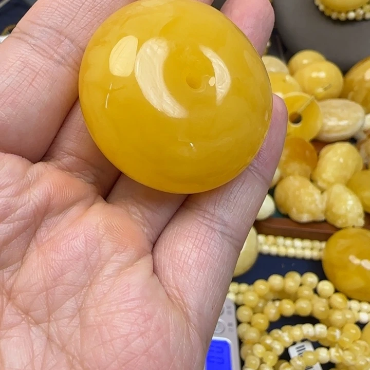 蜜蜡颈饰未镶嵌天然蜜蜡