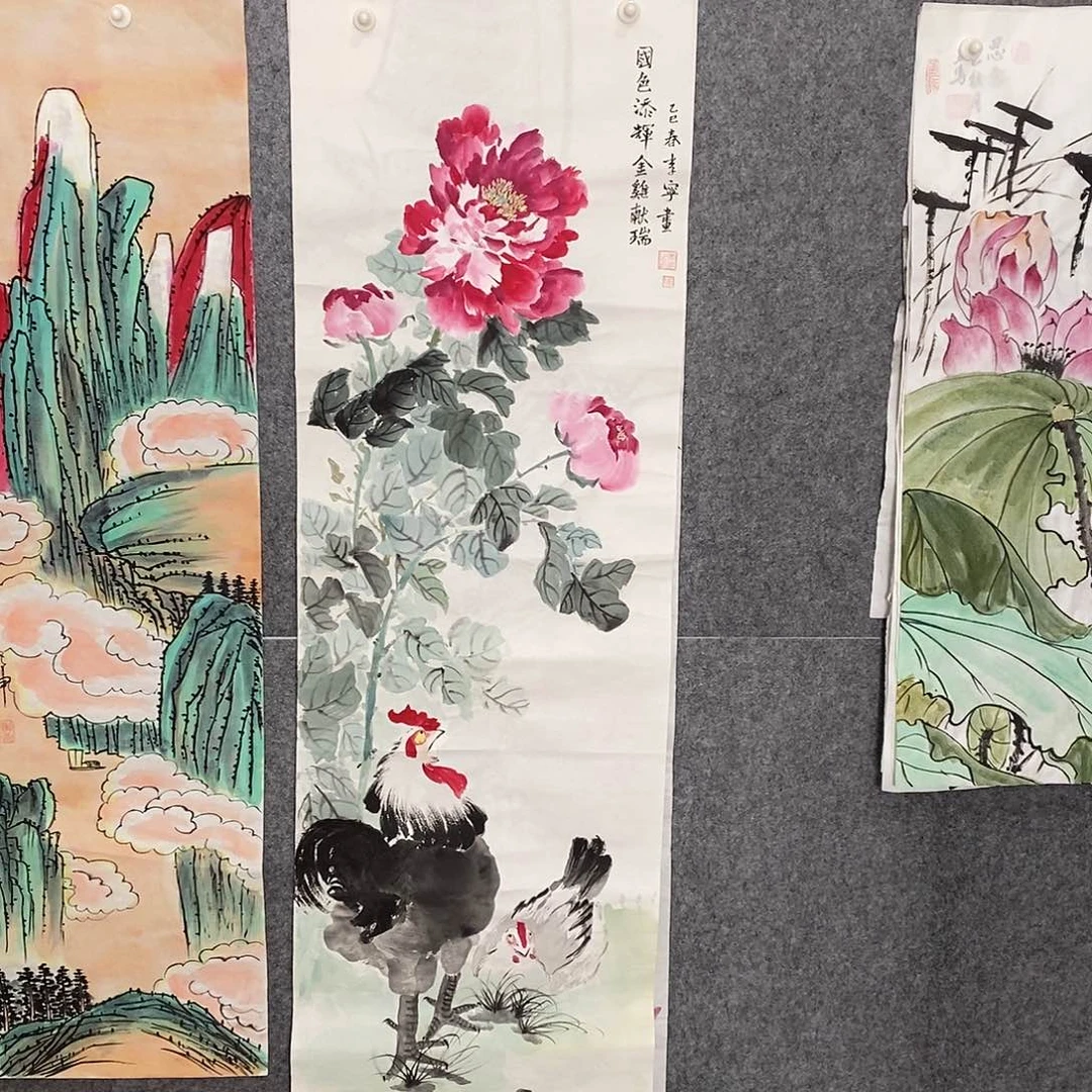 国画手写手绘国画作品5