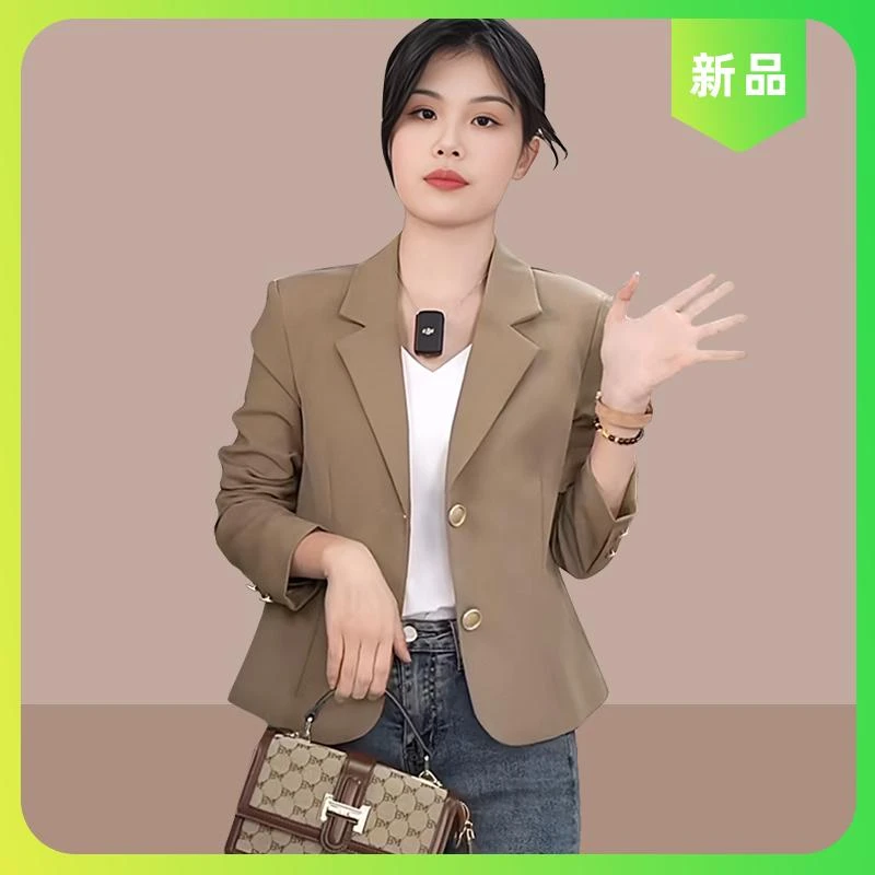 2025春秋新款气质西装短款外套女薄款女装韩版时尚修身小西服上衣