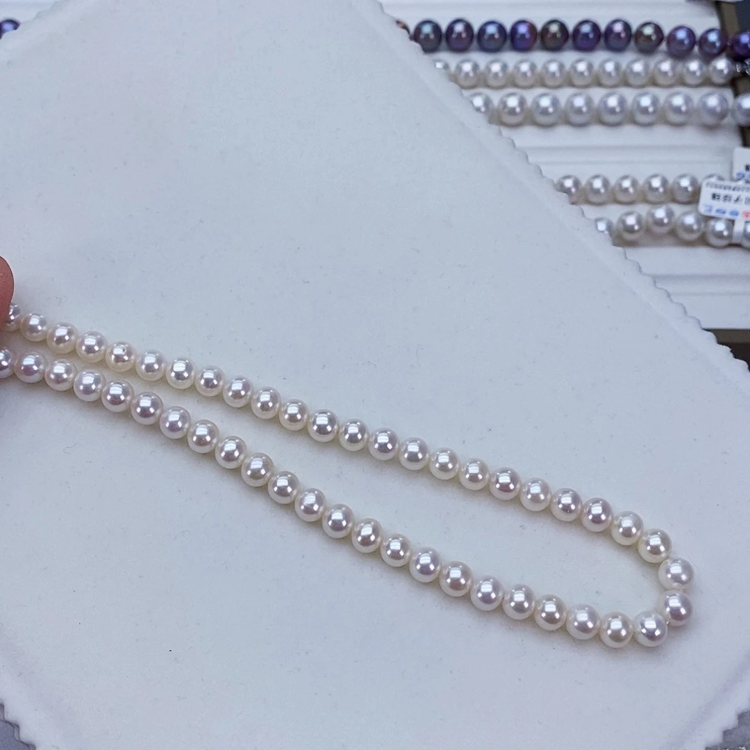 淡水珍珠银S925镶嵌颈饰