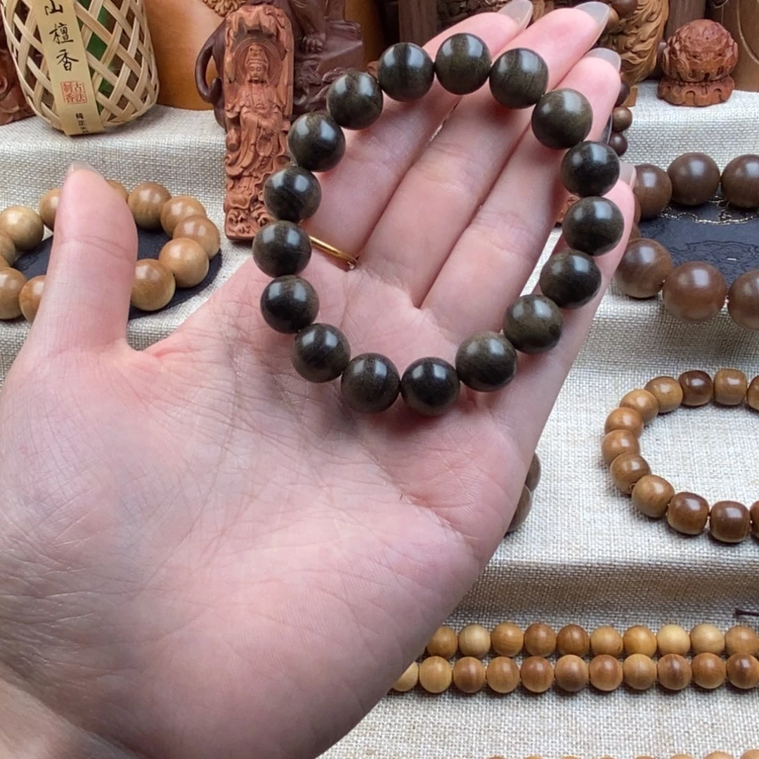檀香木手串/手链迈索尔，老山檀香，奶香1.2