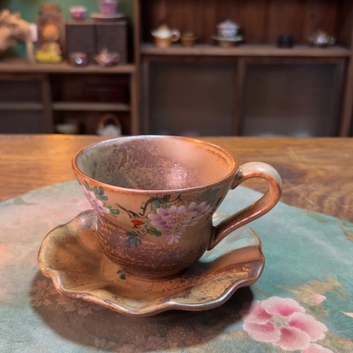 柴烧纯手工手绘陶瓷