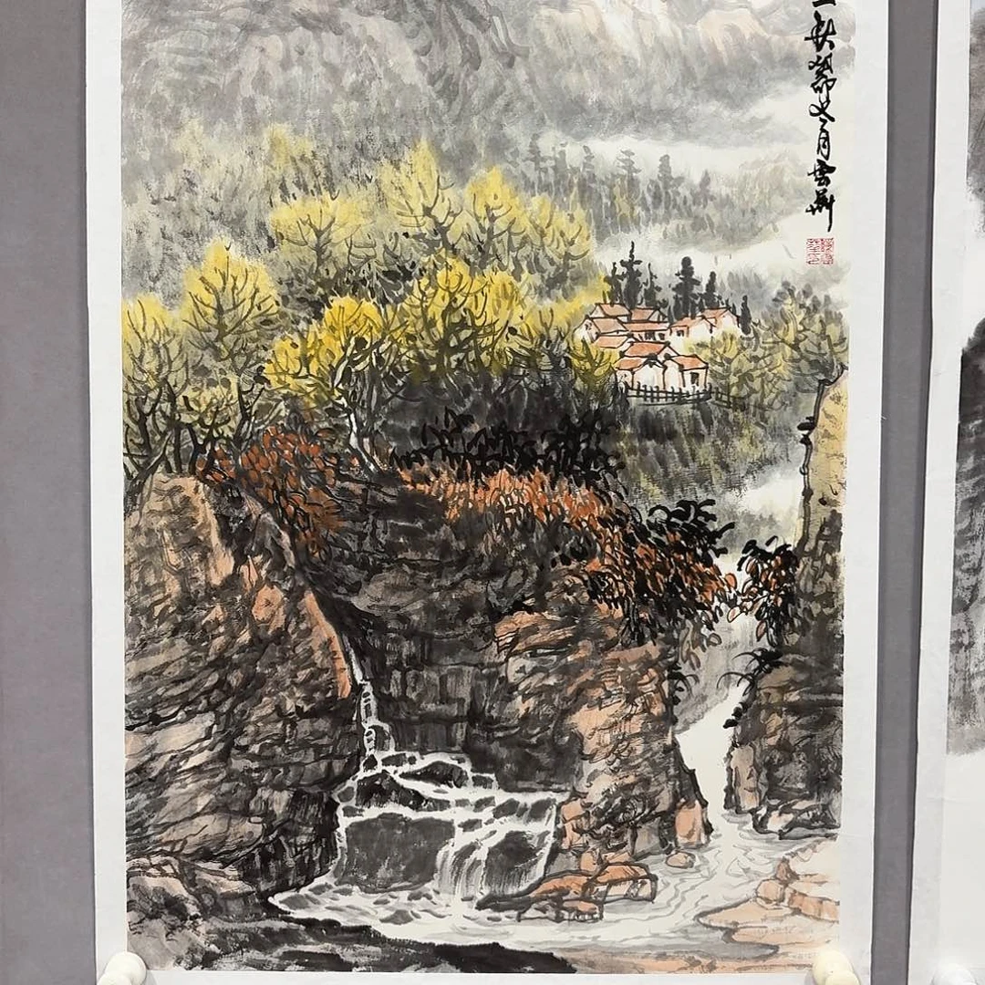 国画亲笔手绘放心去藏