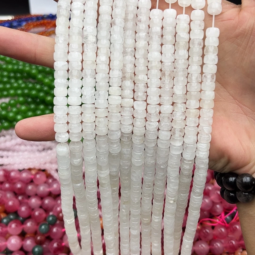 玛瑙/玉髓未镶嵌珠宝半成品白水药片4*7