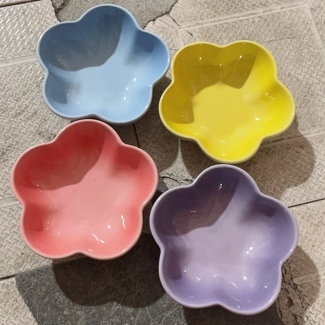 瓷片微瑕陶瓷餐具家用 四个