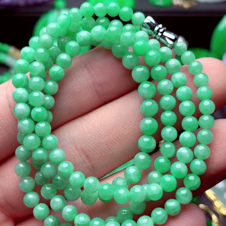 翡翠未镶嵌毛衣链