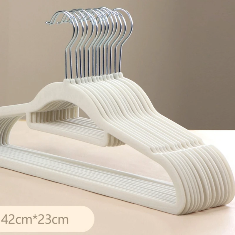 【整理师专用】植绒衣架防滑家用宿舍无痕高档轻奢衣架衣服收纳专用