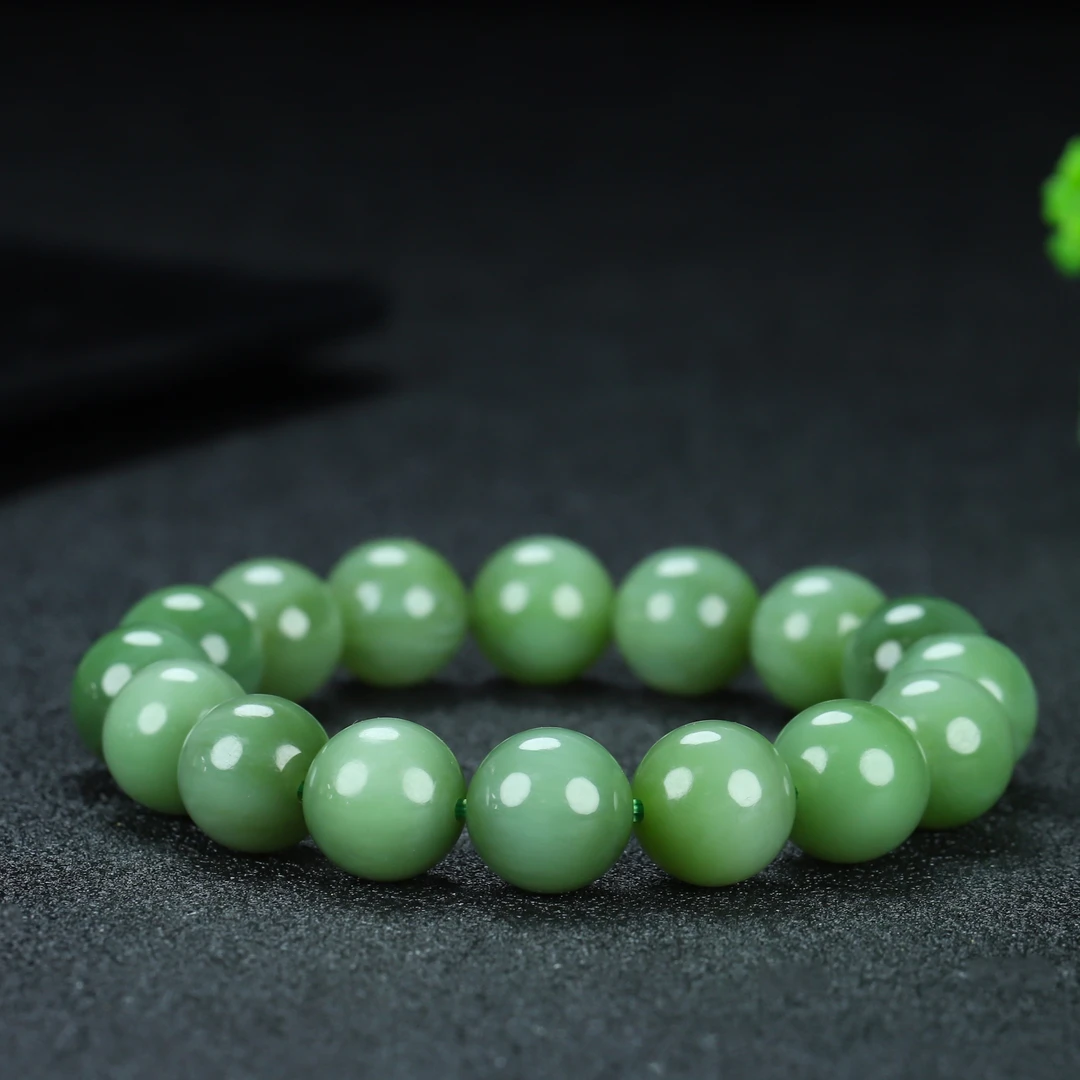 Y241027-107-和田碧玉猫眼手串{多样性发货 拍一发一}