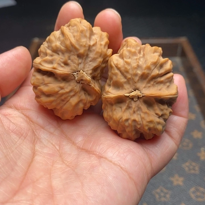 把件文玩核桃半壁青蛙