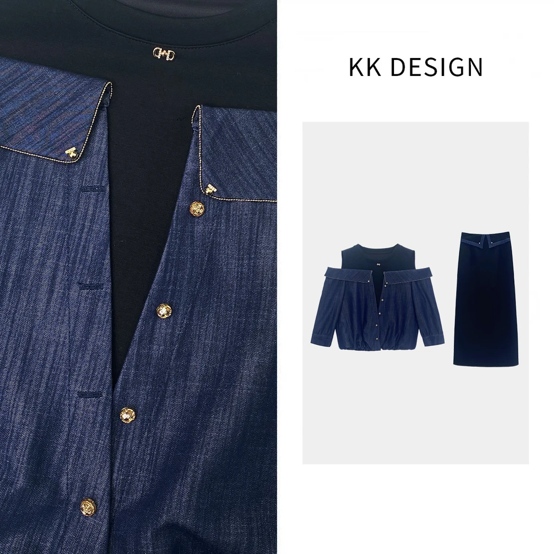 【自成焦点编号19】设计师时尚休闲精致百搭气质套装250159