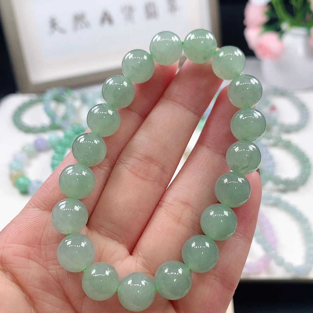 翡翠未镶嵌手链10mm