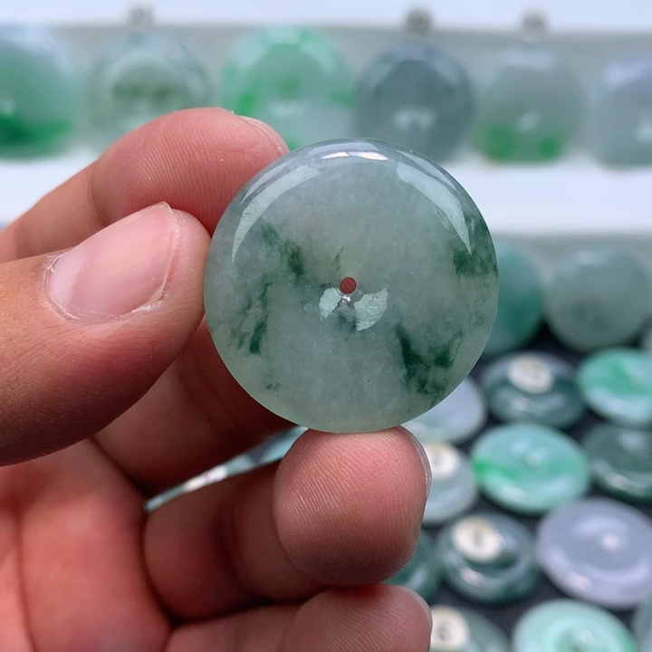 颈饰未镶嵌翡翠缅甸天然A货翡翠29.5-6.0