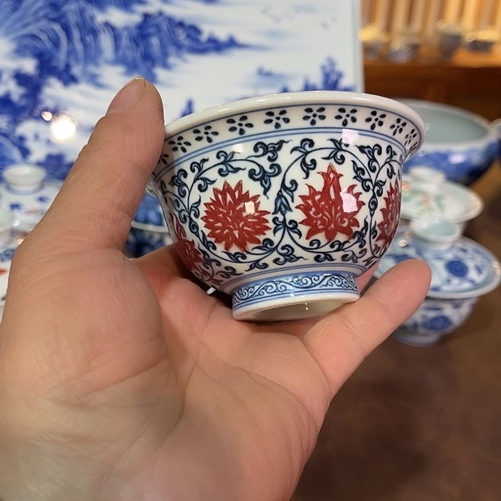 錡镇堂手工手绘压手杯