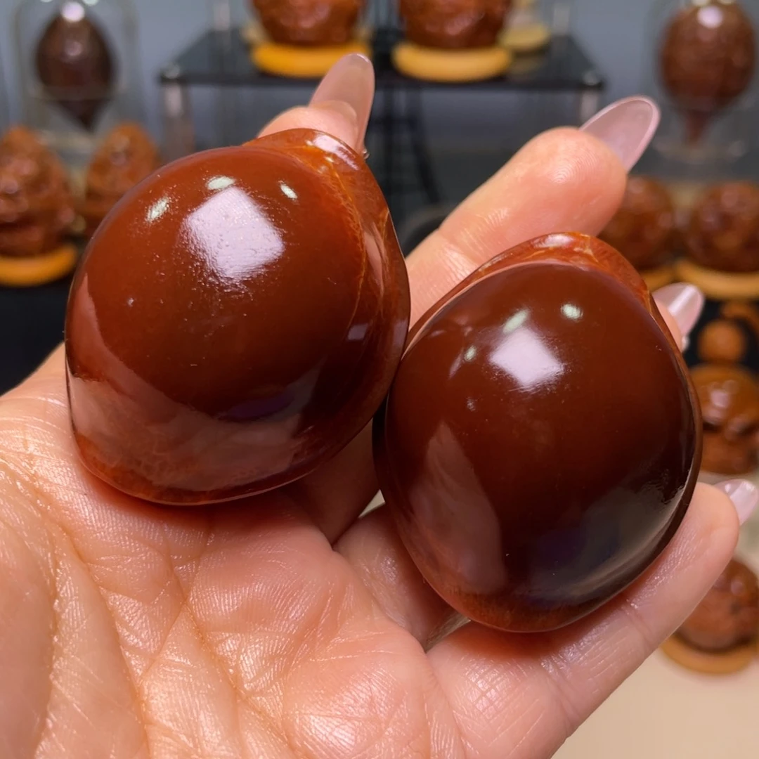 橄榄核手串/手链、*哥玉华元宝富甲一对三九尺