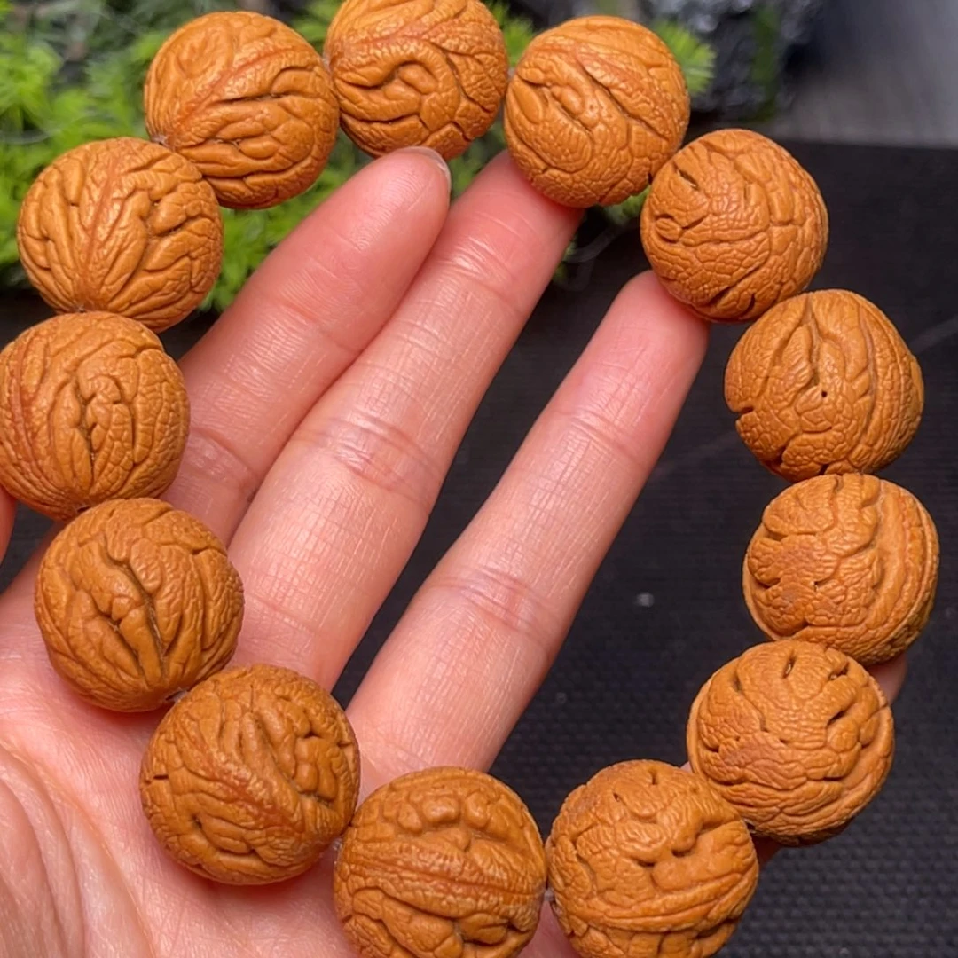 桃核手串龙纹桃核