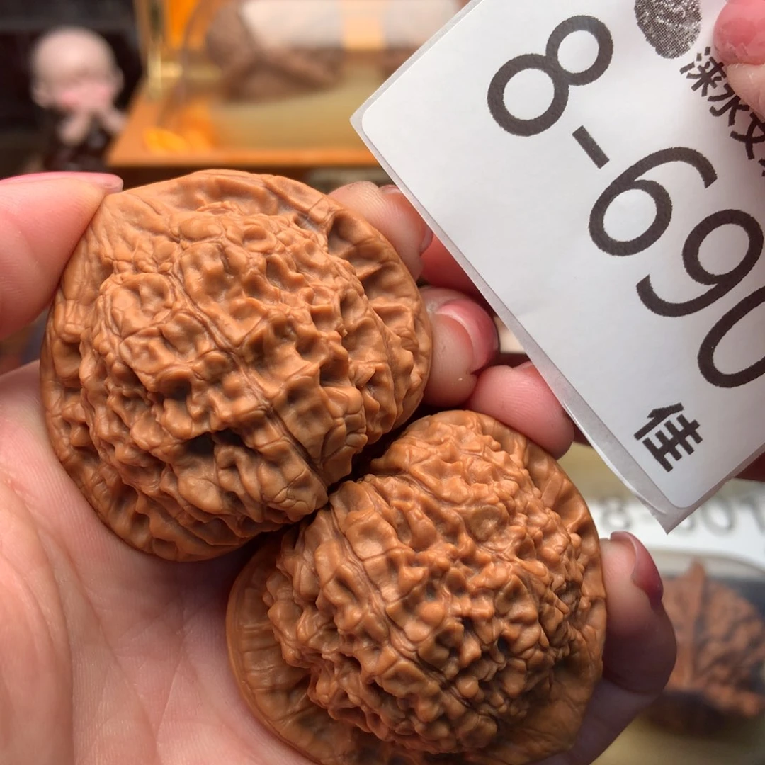 文玩核桃把件45官帽