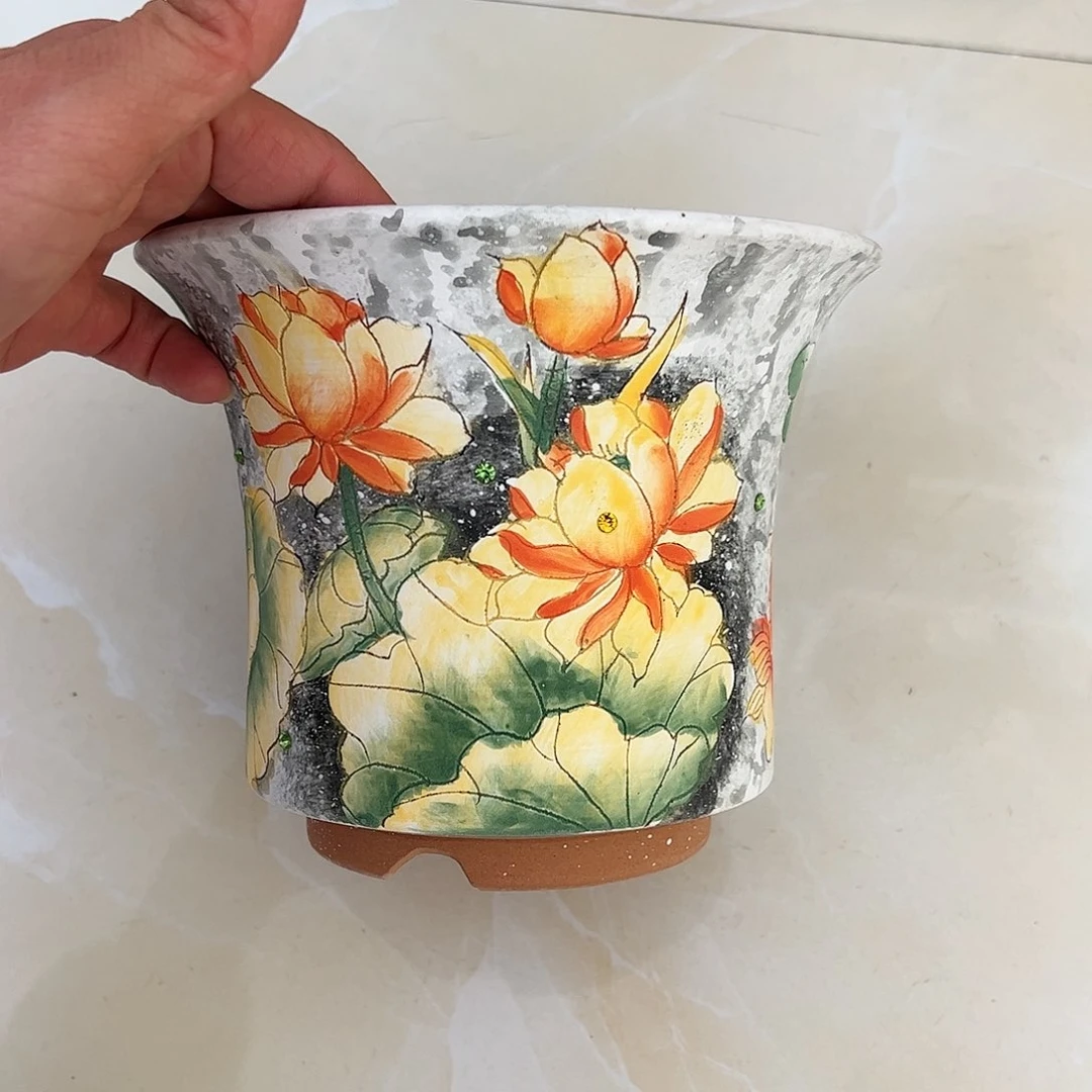 景德镇陶瓷花盆景德镇陶瓷花盆