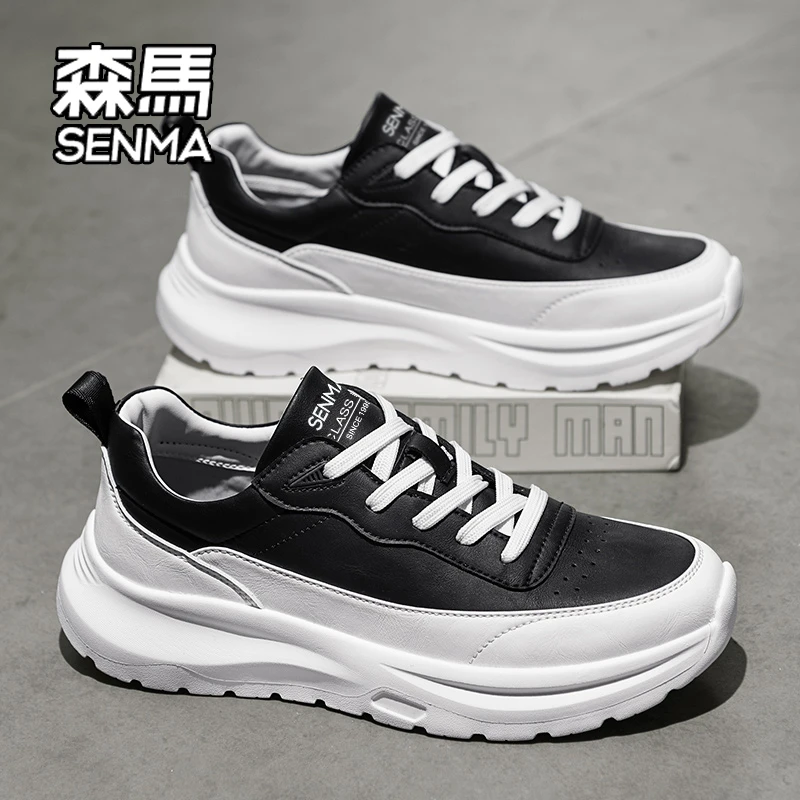SENMA/森马男鞋冬季2025新款百搭运动休闲鞋增高厚底阿甘老爹潮鞋
