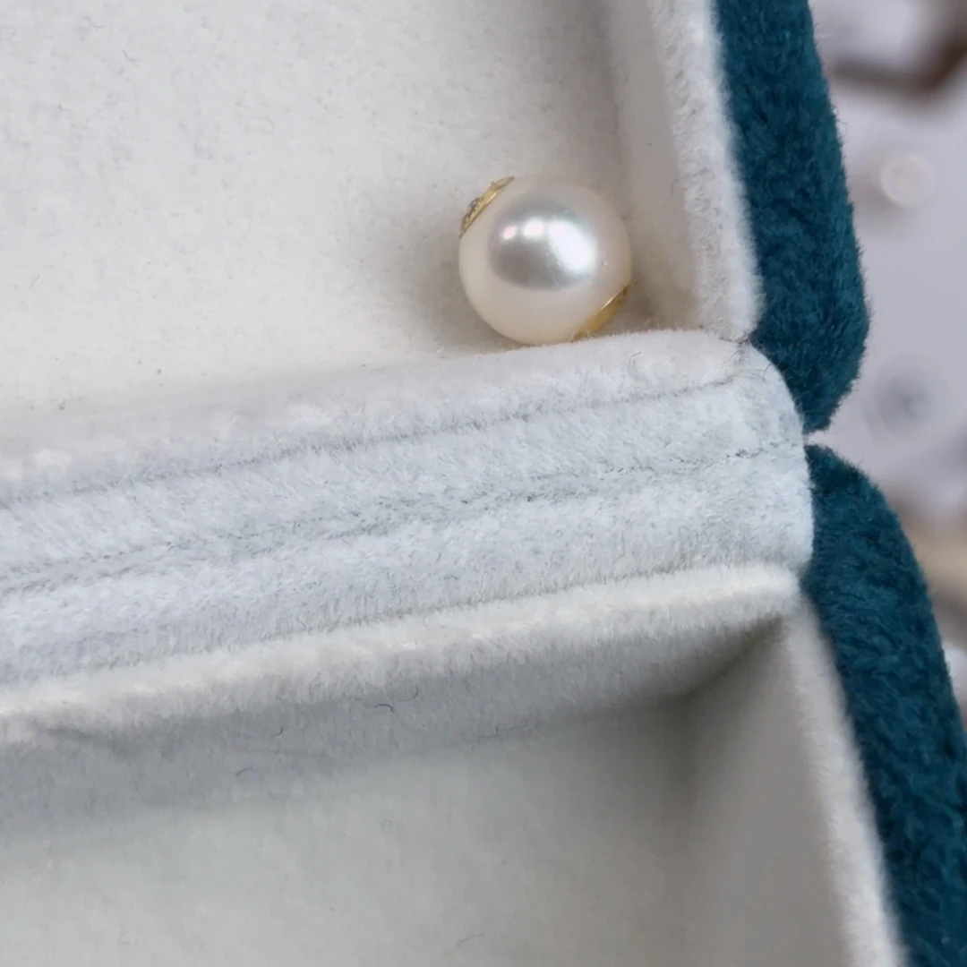 海水吊坠18K金镶嵌淡水珍珠