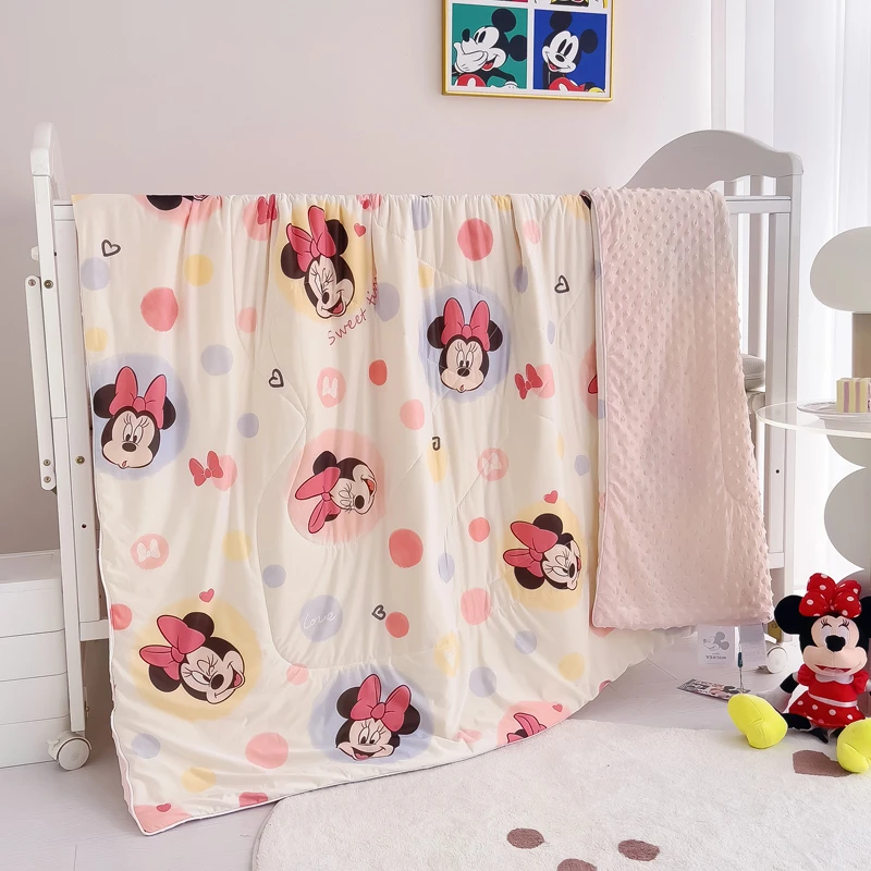 迪士尼夏凉被儿童类婴儿凉感丝冰豆豆空调被夏季宝宝幼儿园午睡