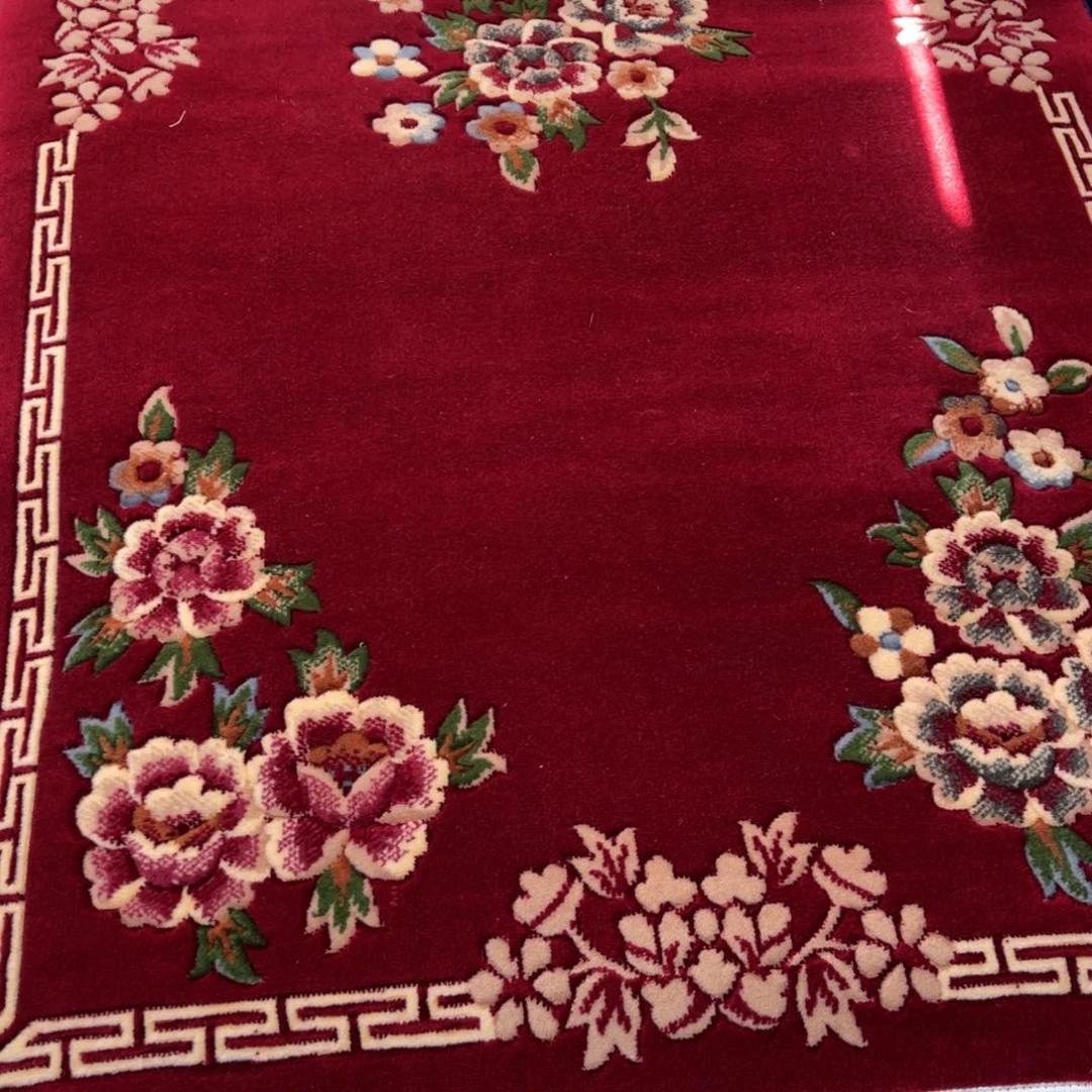 羊毛100×200纯羊毛床边毯