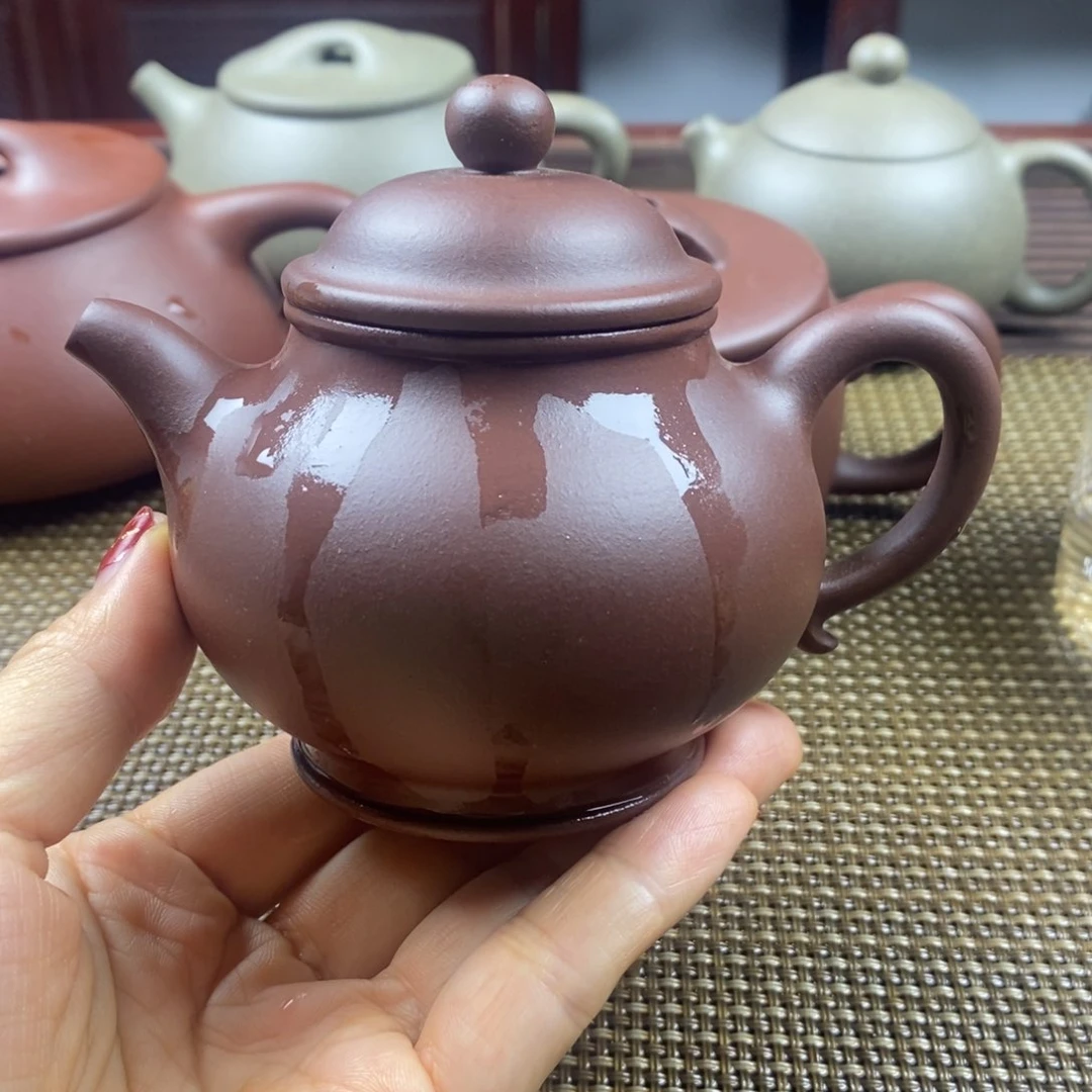 紫砂茶壶220cc紫砂壶紫泥