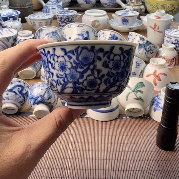 青花瓷器杯子茶具