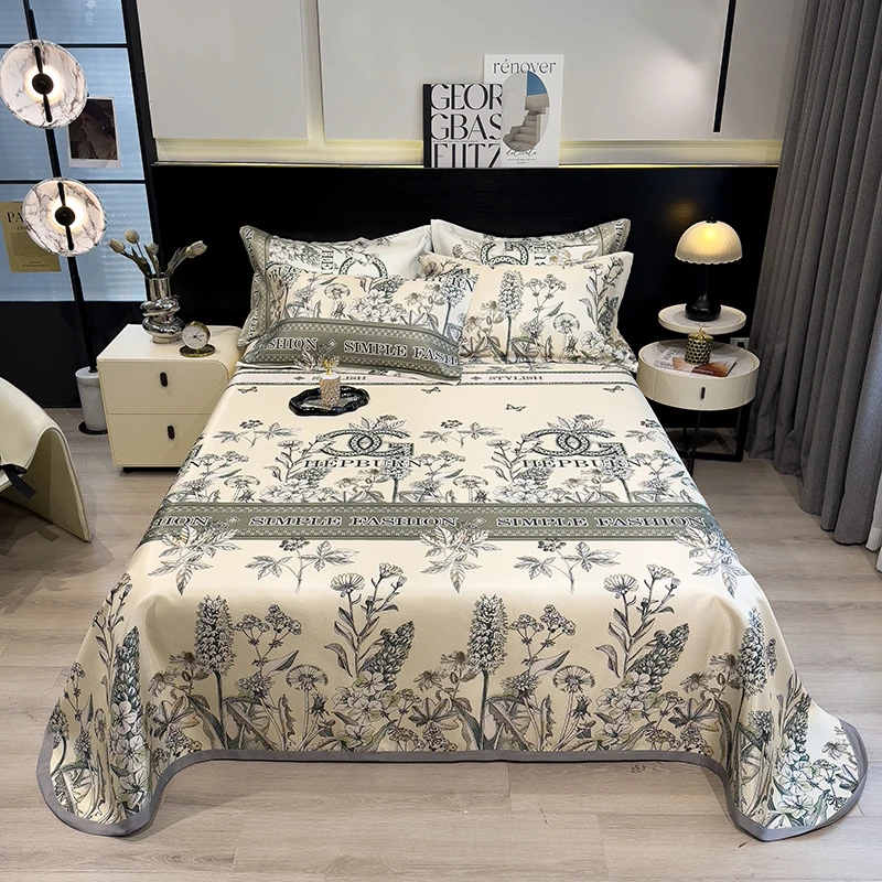 YUZHAOLIN/俞兆林2025柏林设计师凉感冰丝凉席三件套通用款水洗