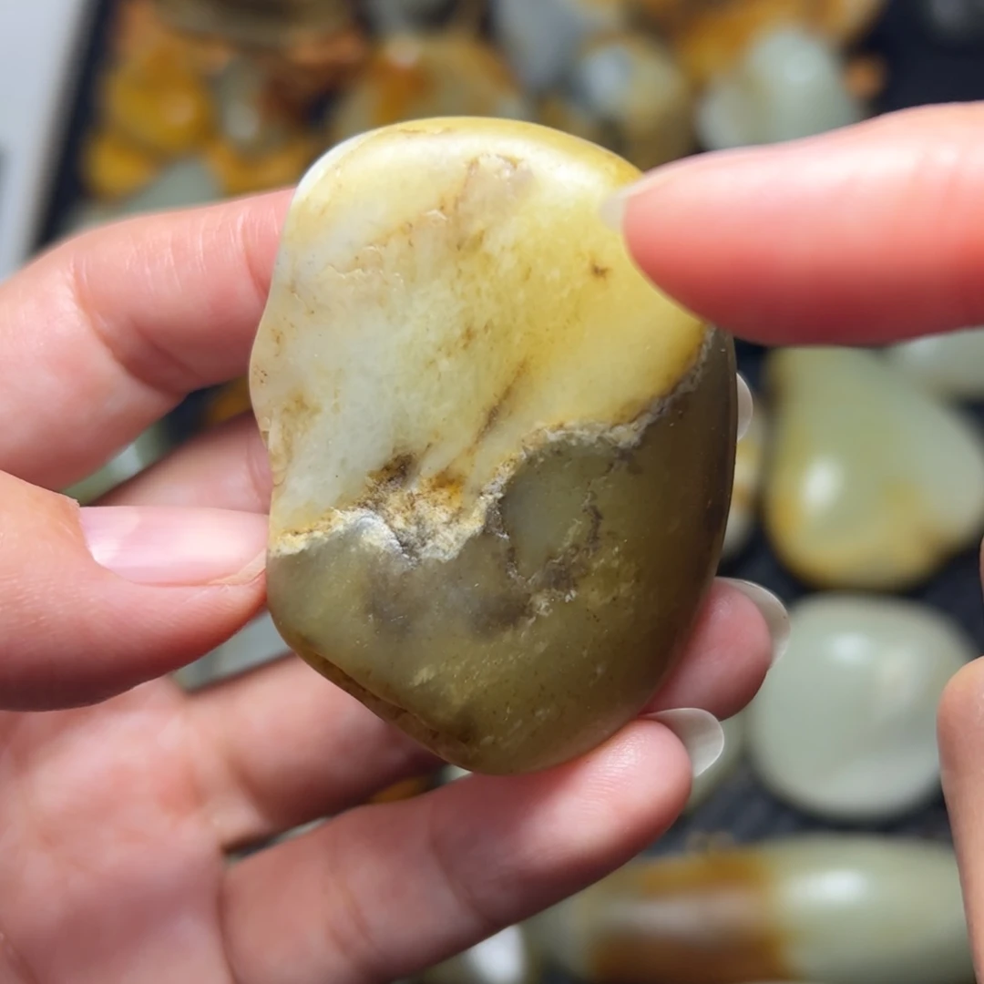 和田玉未镶嵌挂件A46