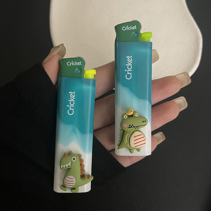 【正品草蜢】原创小众设计可爱卡通恐龙打火机耐用送男女友情侣礼物