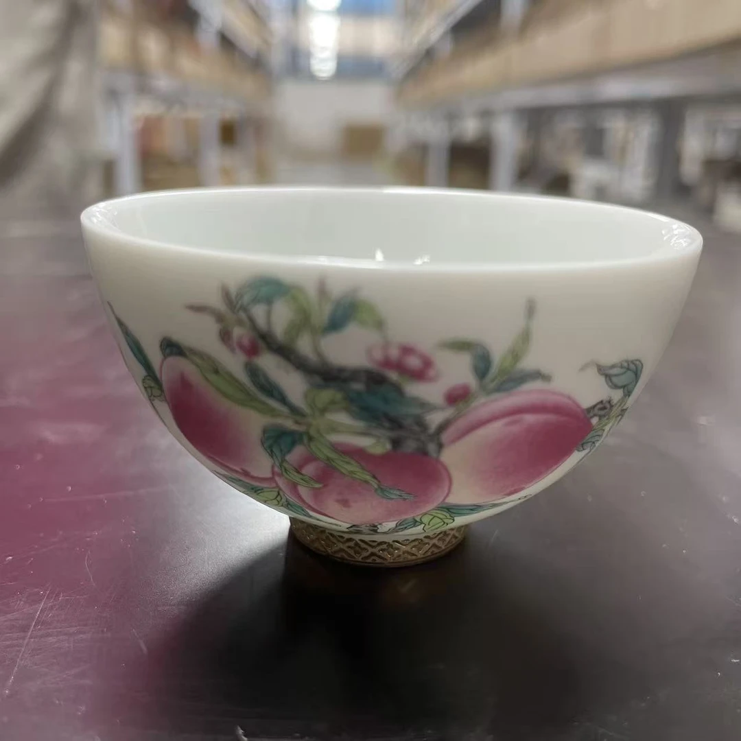 九桃献福.鸡心客杯CC5105