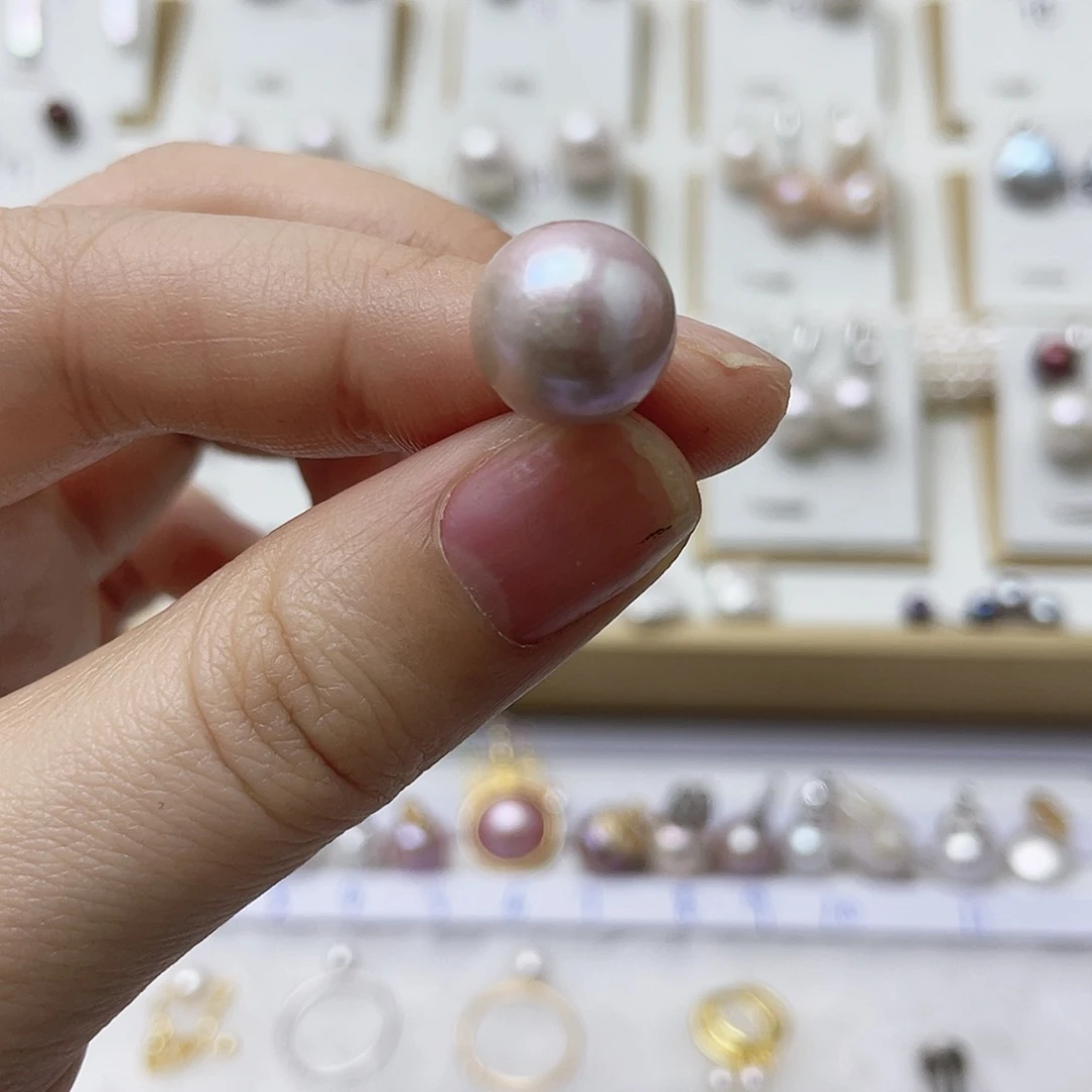 柳***Q耳饰淡水珍珠银S925镶嵌