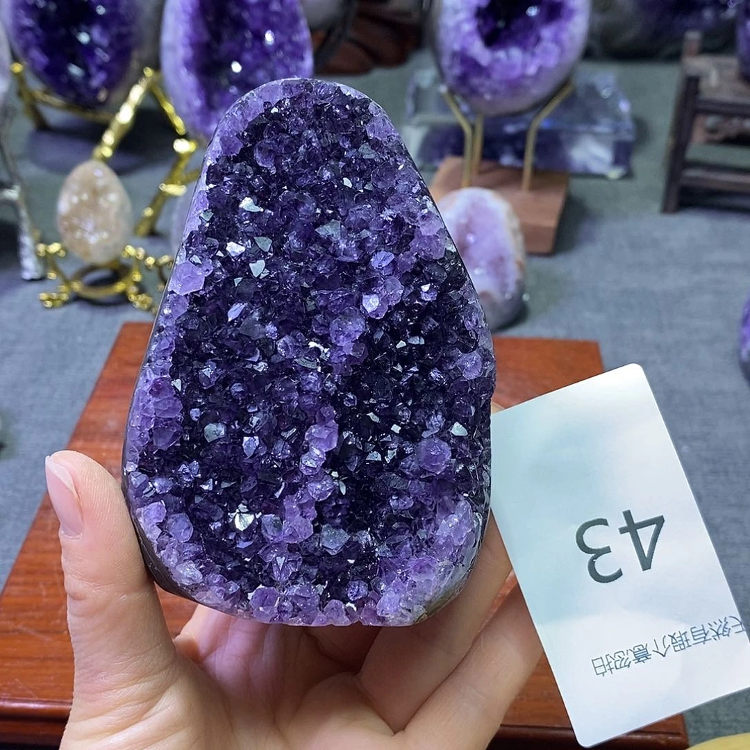 珠宝半成品未镶嵌紫晶